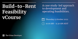 Build-to-Rent Feasibility vCourse